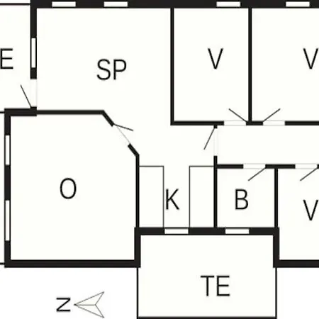 Feriehus 6 Person In Hj Rring *